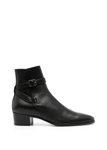 Saint Laurent Dorian 45 Jodhpur Stiefel Schwarz Kalbsleder - Gr. 44 - Neu mit Karton, 1380€ - Bild 1 von 19