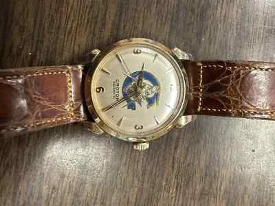 RARO Reloj Croton Aquamatic 360EL MASON Lleno de Oro 10k - Funciona Foto 1 de 3