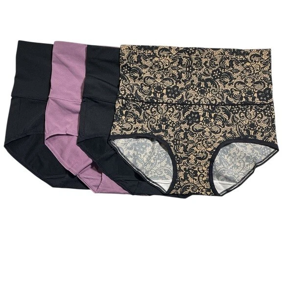 Jockey~Juego de 4~Calzoncillos Suavizantes~X-Grandes~Negro/Ciruela~A596556 10865 Foto 1 de 1