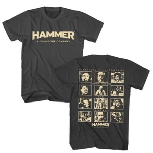 Hammer Horror - Films - American Classics - Adult Short Sleeve T-Shirt - Picture 1 of 2