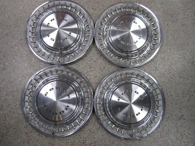 Juego (4) Tapacubos Tapacubos 370 1972-1976 14" Dodge Challenger Charger Dart Van Foto 1 de 4