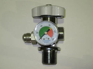NEW High Flow Nitrous Bottle Valve fits 5LB, 10LB, 15LB & 20LB Bottles - Picture 1 of 3