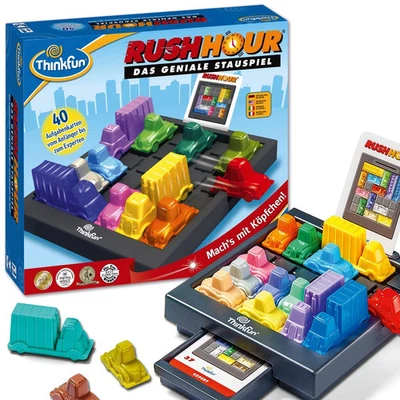 ThinkFun Rush Hour Logikspiel Rätselspiel Stau 40 Aufgaben ab 8 Jahren - Bild 1 von 4
