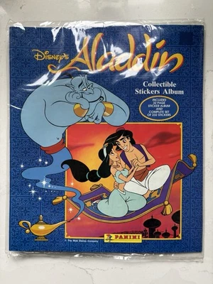 Vintage Panini Disney’s Aladdin Collectible Complete Set Sticker Album - Sealed - Image 1 of 3