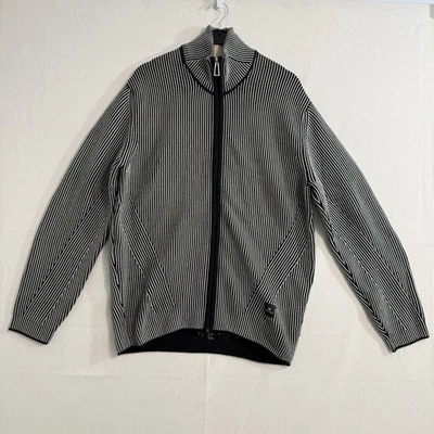 Paul Smith Para Hombre Acanalado Crew Tejido en Negro Mezcla de Algodón Talla Mediana *Defecto Foto 1 de 4