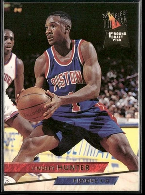 1993-94 Ultra Lindsey Hunter Detroit Pistons Rookie #244 - Image 1 of 2