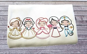 Disney Princess Outline Custom Embroidered Sweatshirt/Hoodie - Bild 1 von 5