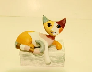 Rosina wachtmeister Cat Art Goebel 'Giulia' Rare Ceramic Figurine Colorful - Picture 1 of 6