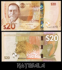 BELICE BELIZE 20$ DOLLARS 2025 Pick-76 UNC - Picture 1 of 1