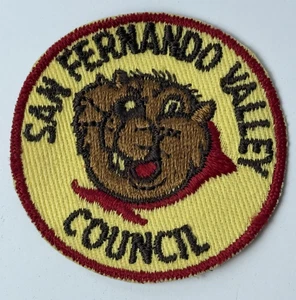 Patch vintage anni 50 Boy Scouts of America BSA Castoro San Fernando Valley #1 - Foto 1 di 2