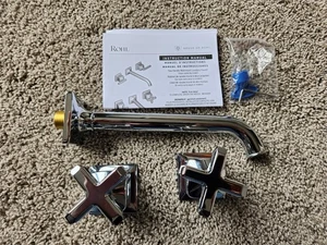 Rohl TAP08W3XMAPC Apothecary Wall Mount Bathroom Faucet Trim Polished Chrome - Picture 1 of 1