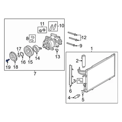 For Ford Expedition 2007-2014 Ford W711877S437 A/C Compressor Clutch Bolt Foto 1 de 4