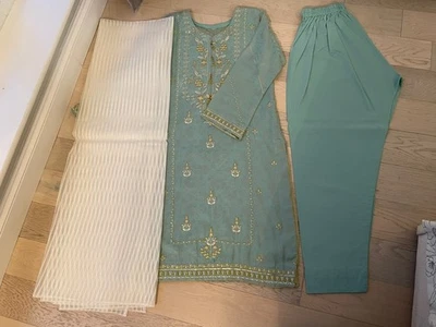 asian indain pakistani salwar shalwar kameez party wear M/L Worn Once - Bild 1 von 4