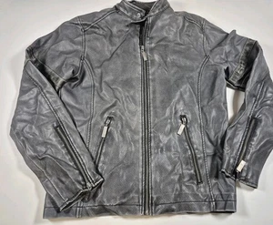 Bc Ethic Men Black Size M Men's Moto Biker Jacket - Picture 1 of 7