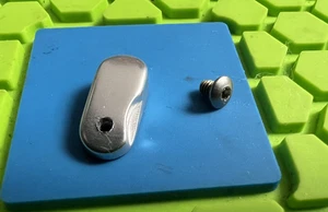 SMART PARTS NERVE EYE COVER + MOUNTING SCREW - GLOSS SILVER - GOG SP PAINTBALL - Picture 1 of 8