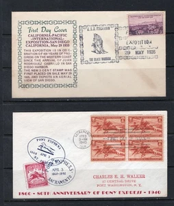 US -First Day Covers(773,795(2),894) Used FVF, CV $45 (2023), see desc. - Picture 1 of 2
