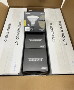 12PK Feit Electric 75W Equiv PAR30 Dimmable Flood LED Light Bulb 3000K New - Picture 1 of 2
