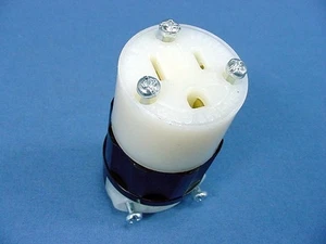 Leviton Industrial Straight Blade Connector Plug NEMA 5-15R 5-15 15A 125V 5269-C - Picture 1 of 5