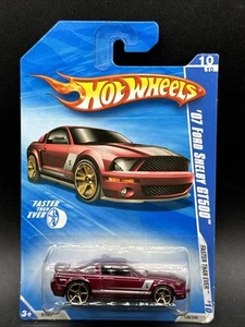 2010 Hot Wheels RED 07 FORD SHELBY GT500 Many More Listed FASTER THAN EVER FTE - Picture 1 of 4