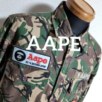 ea10 A BATHING APE Camouflage Military Jacket Men's M - Image 1 of 4