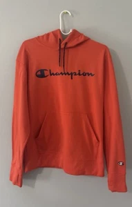 Campion Men's Printed Logo Hoodie | Size: Small | Color: Peach Orange - Picture 1 of 6