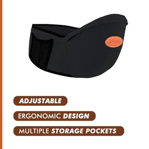 👶 BBYSADDLE Bebé Asiento de Cadera Portador Antideslizante Cinturón Bolsa de Almacenamiento Ajustable - Imagen 1 de 5