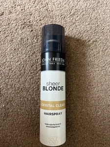 New 1 X 250ml John Frieda Sheer Blonde Crystal Clear Hairspray Discontinued Rare - Picture 1 of 2