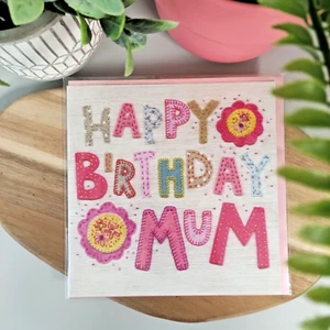 Blue Eyed Sun - Happy Birthday Mum - Hand Finished - Picture 1 of 2