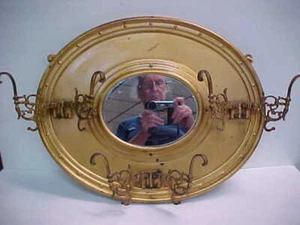 VINTAGE METAL COAT OR HAT RACK - Picture 1 of 3
