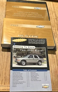 2002 Chevrolet Blazer Owner's Manual with Case, Quick Reference & Warranty Info. - Picture 1 of 6