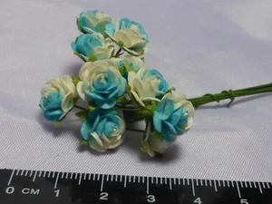 Miniaturas para casa de muñecas escala 1:12 10 rosas flores, jardín Ri - Imagen 1 de 1