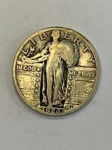 1926 Standing Liberty Silver Quarter  Uncertified - Picture 1 of 2