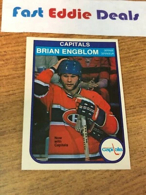 O-PEE-CHEE NHL HOCKEY 1982-83 BRIAN ENGBLOM CARD 362 WASHINGTON CAPITALS NICE - Image 1 of 2