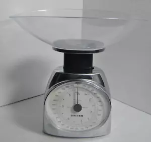 Salter Chrome Kitchen Dining Food Scale - In Original Box - Picture 1 of 9