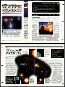 Solar System Mysteries #24 Solar System Secrets Universe Fact File Fold-Out Page - Picture 1 of 1