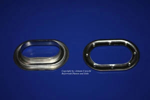 10 x Ovalösen, Ösen, Eisen-verzinkt, 42 x 22 mm - Bild 1 von 2