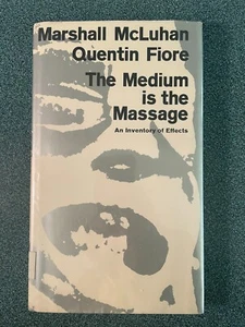 The Medium Is the Massage Marshall McLuhan 1967 First Edition Random House Rare - Picture 1 of 5