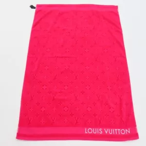Toalla de playa LOUIS VUITTON 3D monograma LVacation 100% algodón fucsia M77514 79704 - Imagen 1 de 9