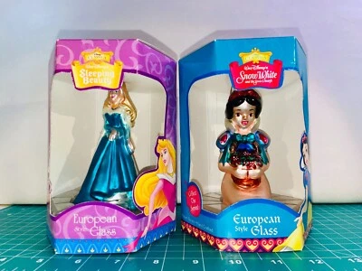 Vintage Santa's Best Lot of 2 Disney Princess Snow White & Sleeping Beauty Boxed - Image 1 of 4