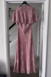 Vestido ZARA ZW Colección Rosa Capa Estampado En Capas Talla M 8672/063 Boda Vacaciones - Imagen 1 de 16