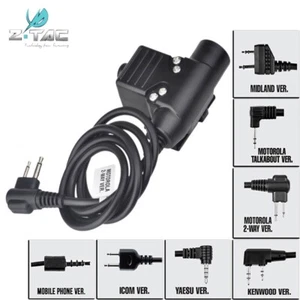 Adaptador militar Z-Tactical U94 PTT PTT Z113 para auriculares RADIO TYT KENWOOD F8 5R - Imagen 1 de 13