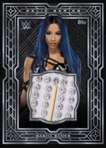 2021 WWE Topps Relic Series Silver - SASHA BANKS (carta digitale TOPPS WWE Slam - Foto 1 di 1