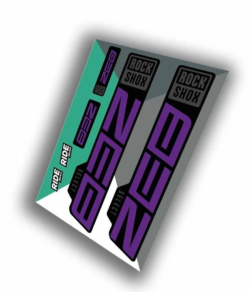 Kit Decalcomanie RockShox Zeb Select | Viola | MY21 (Modello Anno 2021)