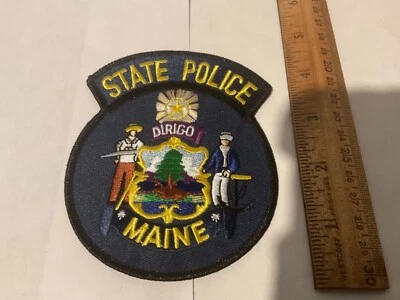 Parche coleccionable de la Policía Estatal de Maine tamaño completo y nuevo viene con seguimiento Foto 1 de 2
