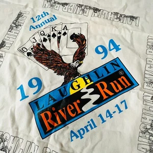 Laughlin Nevada 12th Annual River Run Oldtimer Motorrad Bandana 1994 - Bild 1 von 3