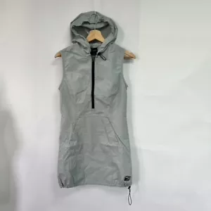 Urban Outfitters iets Frans Hooded Half Zip Dress. Grey. XXS. - Picture 1 of 5
