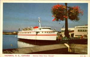 vintage postcard- VICTORIA B. C., CANADA American Motor Ferry "Chinook" unposted - Picture 1 of 2