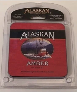 Alaskan Brewing Company Bierdeckel 4er Set Untersetzer Alaska Bierdeckel - Bild 1 von 3