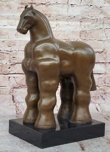 FERNANDO BOTERO "Trojan Horse" ART BRONZE SCULPTURE SIGNED Hot Cast Home Sale - Picture 1 of 10