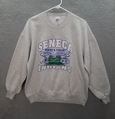 Sudadera De Colección Jerzees Adulto Extra Grande Gris Cuello Redondo Escuela Deportes Años 90 Foto 1 de 4